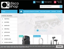 Tablet Screenshot of disco-shop.cz